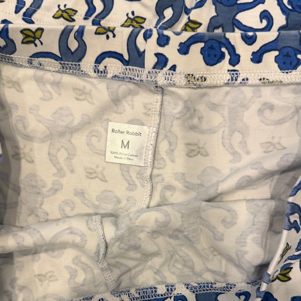 Roller Rabbits Size M Blue Monkey Pajamas - Picture 4 of 4